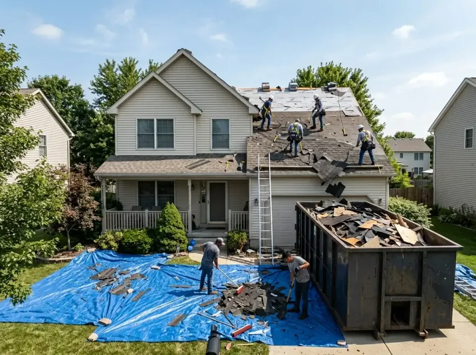 roof-replacement-debris-remova-004 — frequently asked questions, Cheapest Dumpster Rentals in Westville, IN
